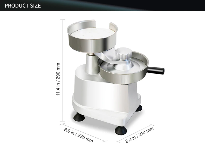 product 3 in 1 replaceable tray manual hamburger making machine jkh 101315 beef patty pressing shrimp  forming at one time-3