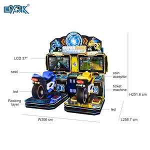 High Quality Dynamic Motorcycle Simulator Coin Operated Video Super Burn Motor Motorcycle Racing Game Machine