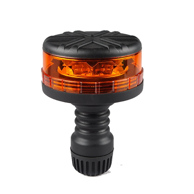 36W Flashing Rotating Amber LED Warning Beacon Light 12V/24V Strobe Beacon Lamp for Mining Truck Tractor Crane