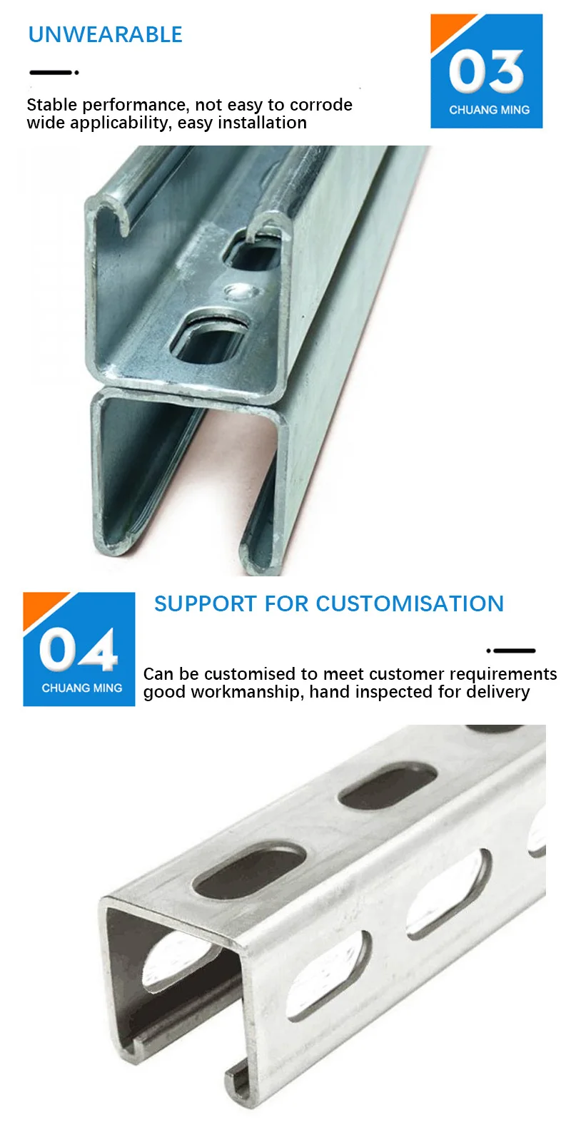 Aluminum C Channel Sizes Steel Unistrut For Construction Buy Aluminum