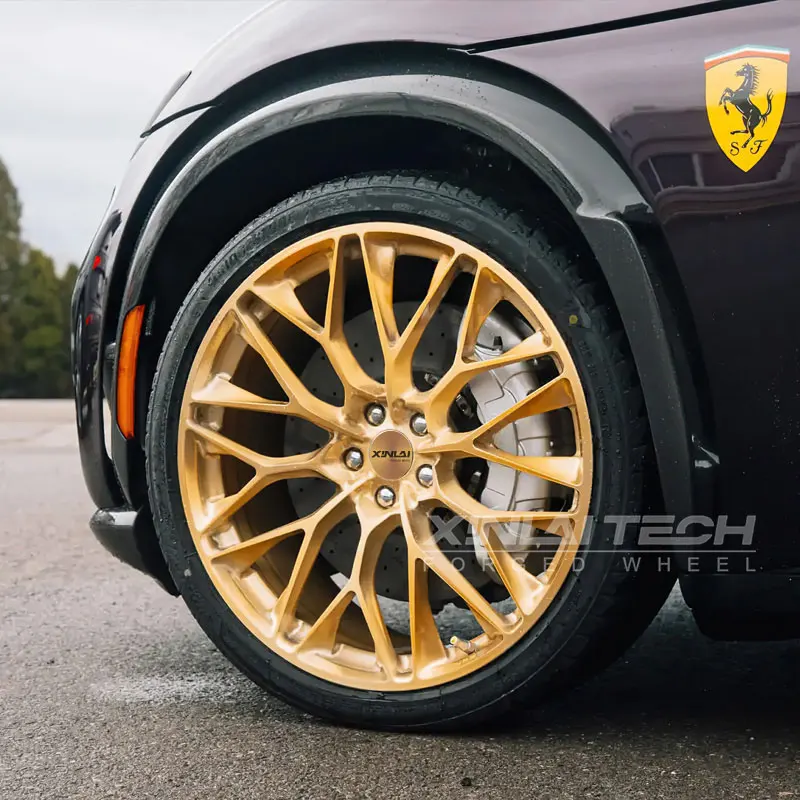 XL Champagne Gold 1-Piece Forged Monoblock Rims 5x112 5x114.3 5x127 Car Aluminum Alloy Wheels for bmw audi Mercedes Custom Wheel - Image 2