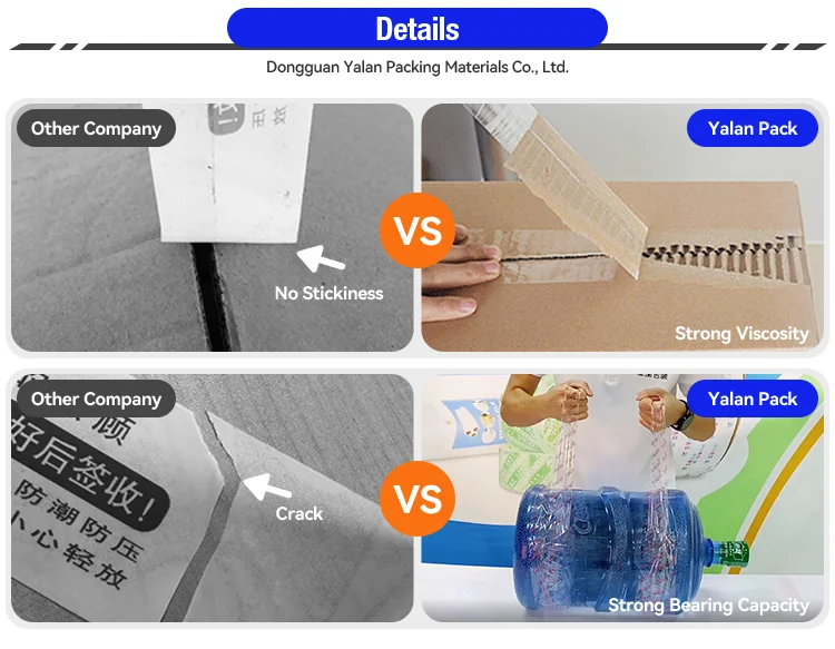 JX Factory Clear Transparent Waterproof Acrylic BOPP Hot Melt Tape Biodegradable Recovery Packing Tape Sealing Box Single Rolled supplier