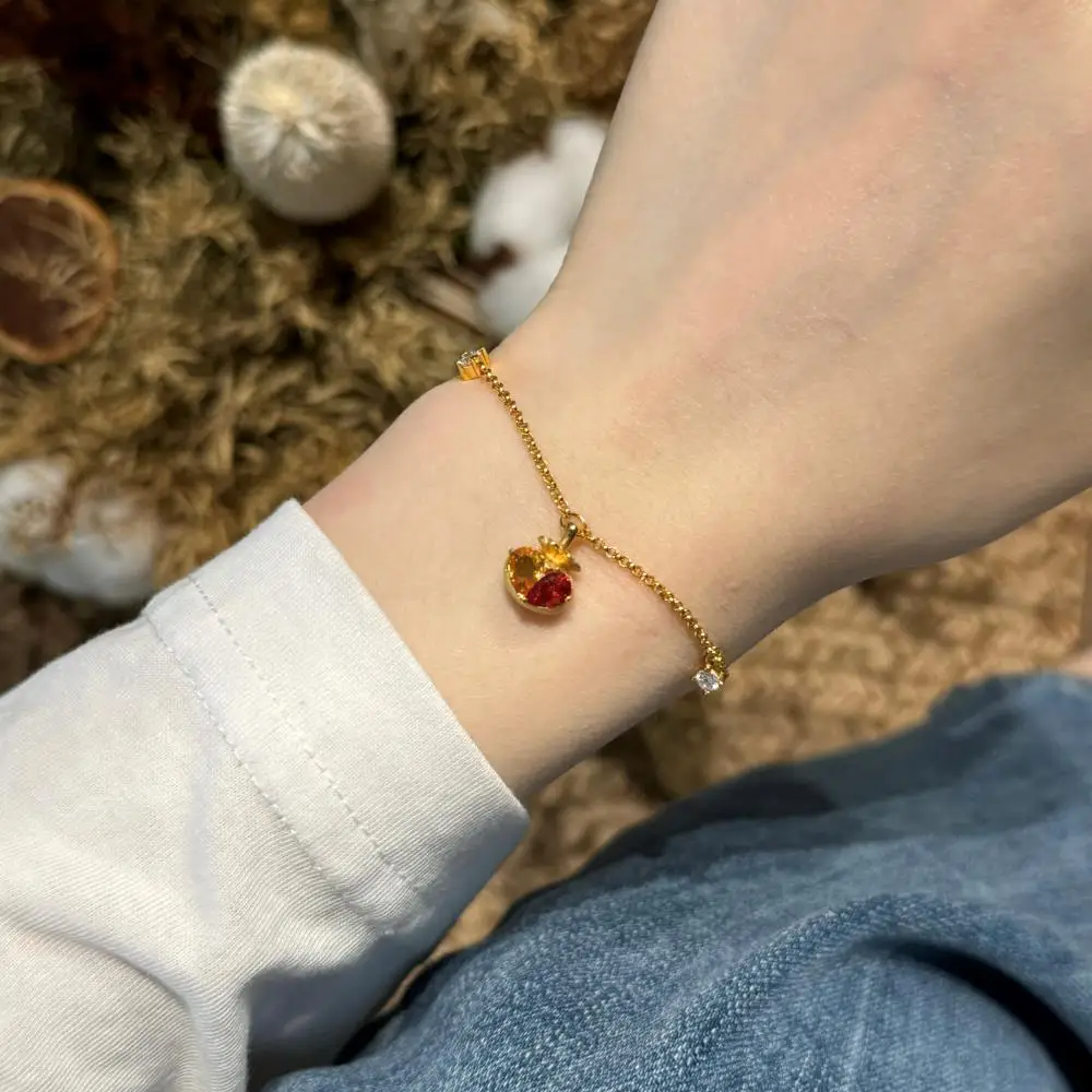KAKODIY women's 22K gold-plated adjustable simple personality luxury custom 925 sterling silver chain zirconia bracelet for women detail 6