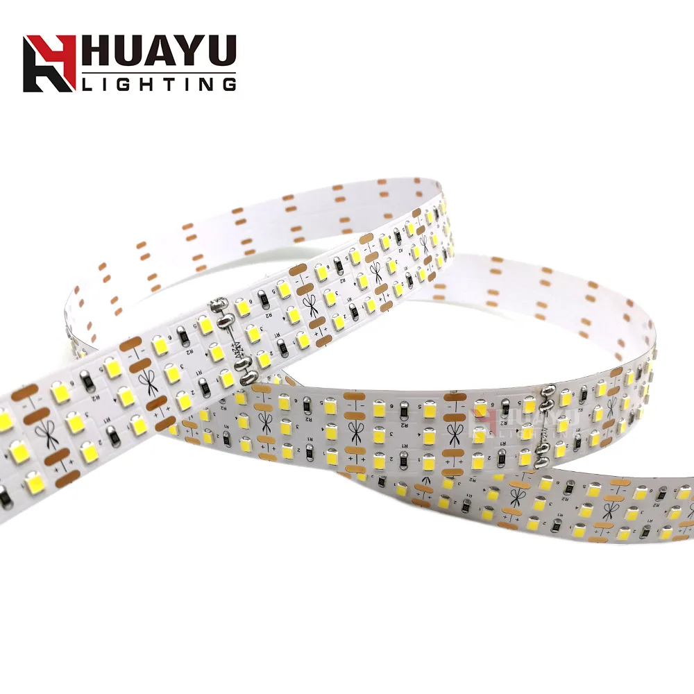 Triple Rows Super Bright 24v Led Strip 2835 264leds Three Line Flexible Led Strip Light