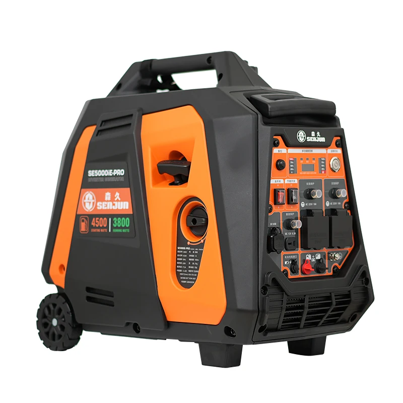 4kW Power 120/240V 3000 W 5kVA Gruppo Elettrogeno for Home / Silent Type Portable Inverter Gasoline Japanese Mini Generator