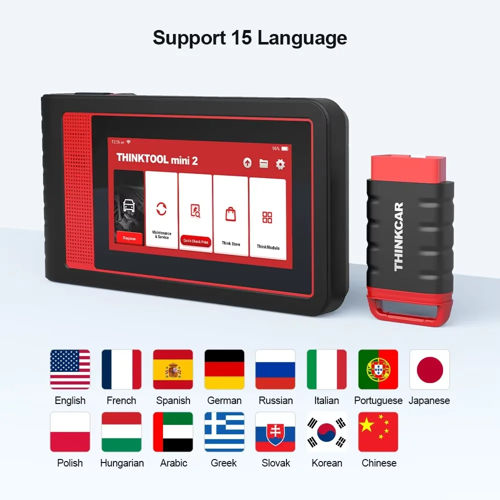 THINKCAR THINKTOOL MINI 2 OBD2 Code Reader Multifunctional Diagnostic Tool 28 Maintenance Functions 32G Memory Lifetime Free