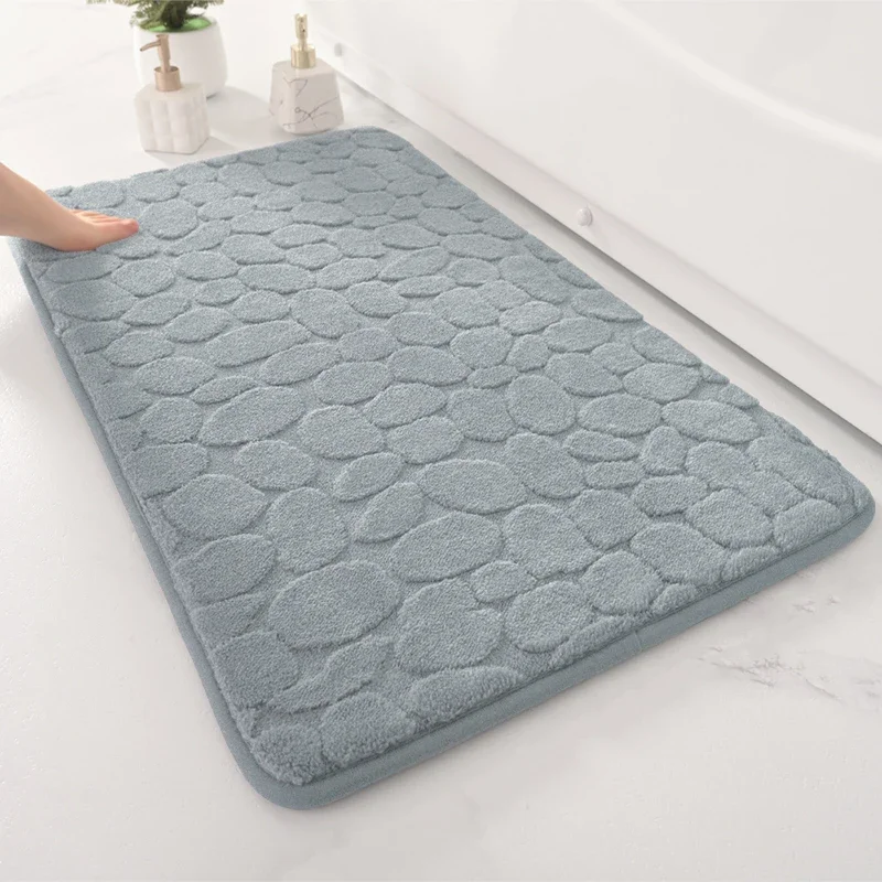 40*60cm Hot Sale Minimalist Memory Foam Bath Rug Geometric Cozy Machine Washable Bath Mat For Living Room/Bedroom/Baby Room