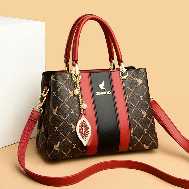 Shop Luxurious Vintage Large Women Hand Bag Leather Tote