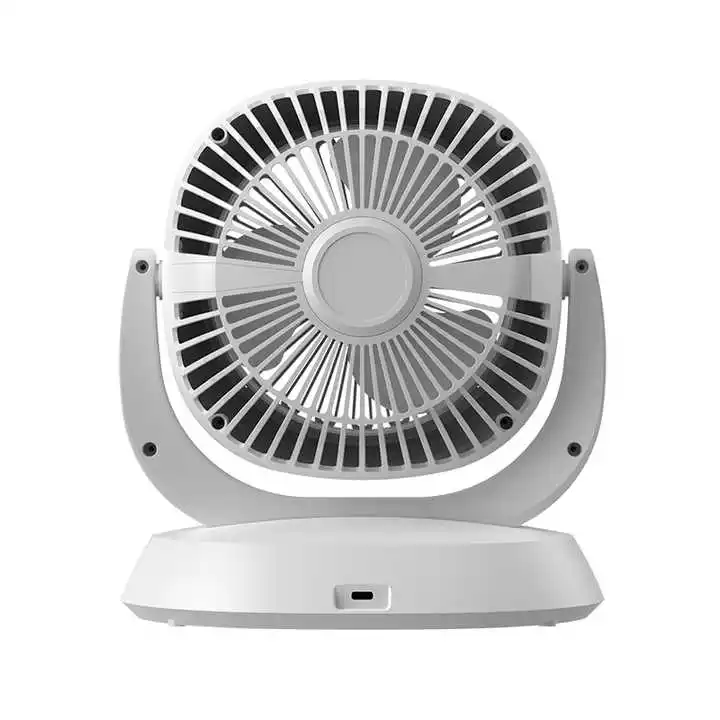 4D Home Circulating Fan USB Type-C Rechargeable Desktop Cooling Fan Air Multiply Rotatable Head Air Circulating Fan
