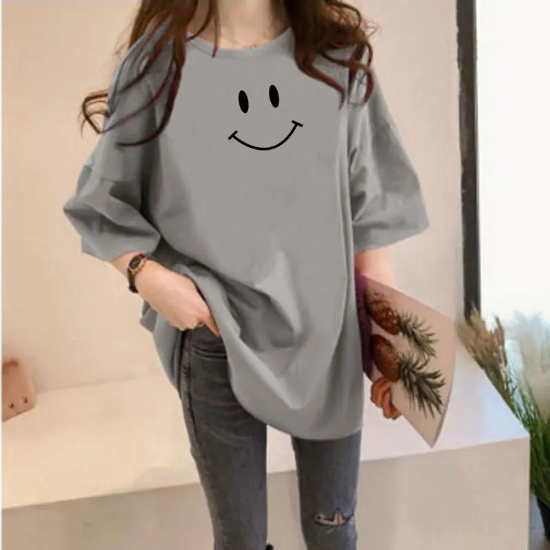 Women T-shirts Casual Korean Printed Tops Tee Summer Female T Shirt Short  Sleeve T Shirt For Women Clothing - Buy Cartoon Character Printed T-shirt,Short  Sleeve Shirts,Plus Size Women Tops Product on Alibaba.com