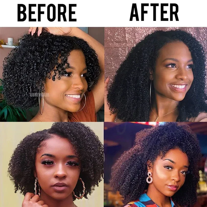 Brasilianskt afro kinky curly människohår i bundtar för flätning_voghion.com