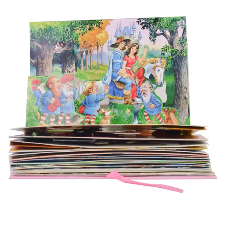 Customized 360 degree expansion book for infants baby enlightenment education cognitive story books for kids book story printing manufacture