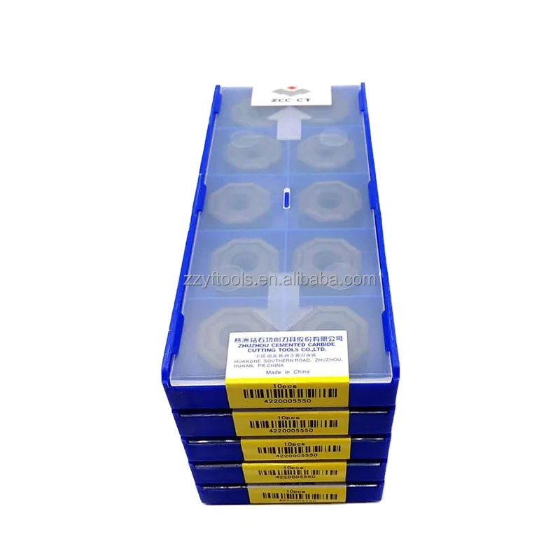 ZCCT CNC Carbide Milling Inserts - Durable & Versatile