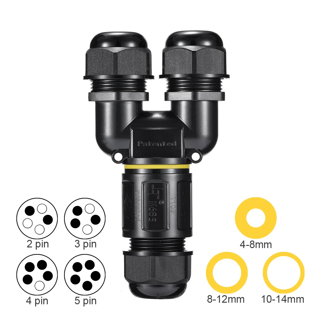 ENEC Certificate U Type 3 Way Quick Connectors Hot Selling Product 5 Pin FEMALE Connector for Led Panel