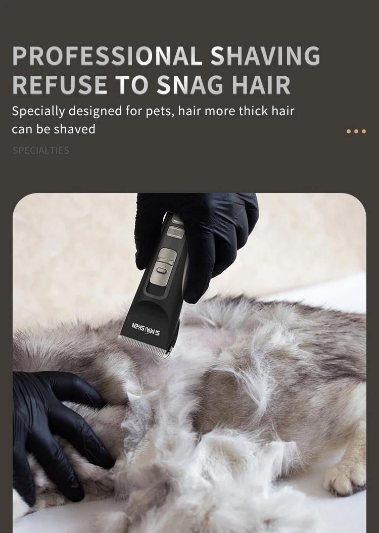 Professional Pet Trimmer Shaver Grooming Kit Clippers Cordless Cat Dog