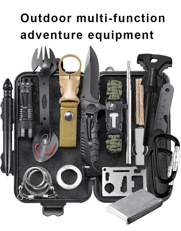 Outdoor Professional Accessories Camping Survival Kit Sos Tool