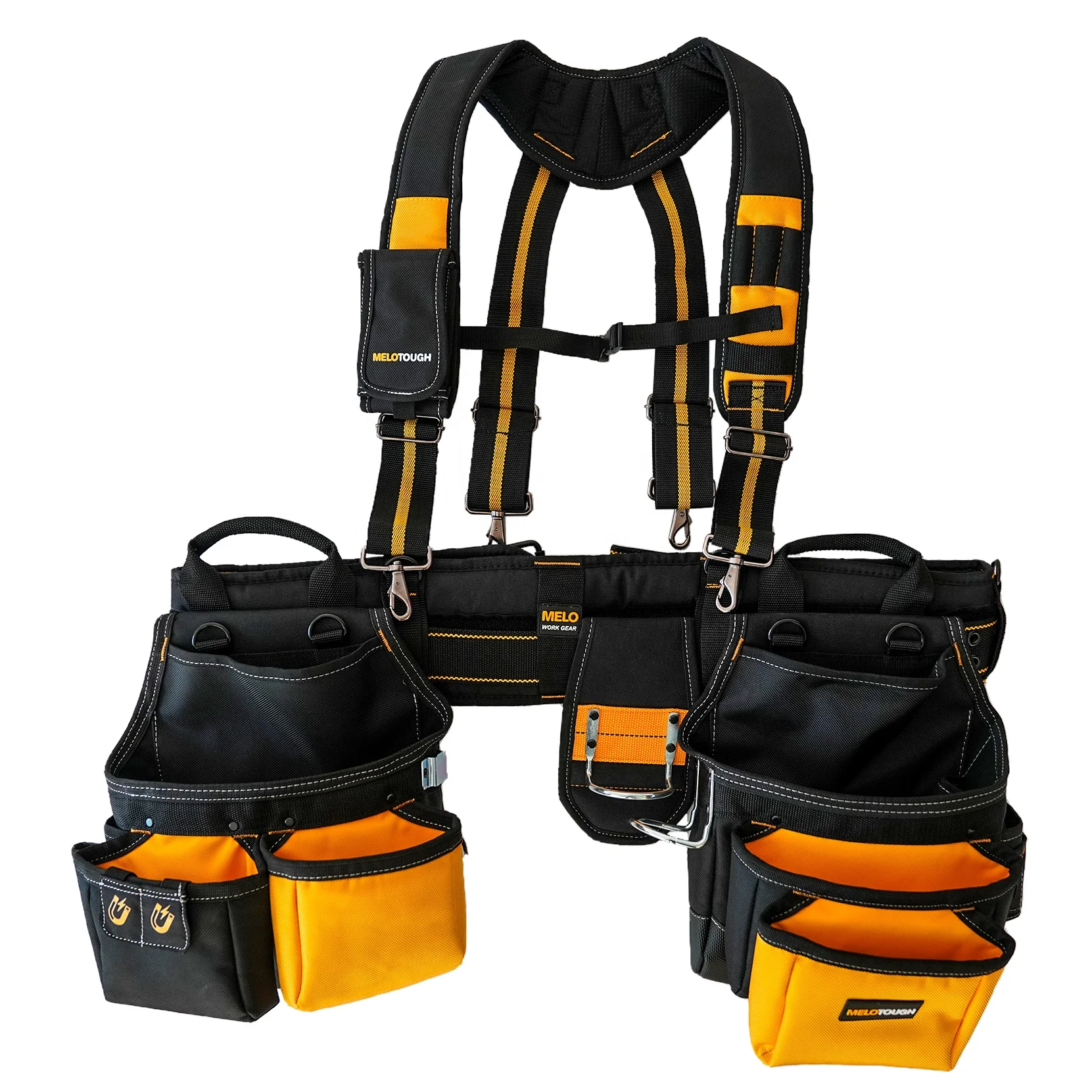 MELOTOUGH 26-Pocket Pro Framer's Combo Apron Tool Belt With Suspenders  Maintenance Carpenter's with Magnetic Designer| Alibaba.com