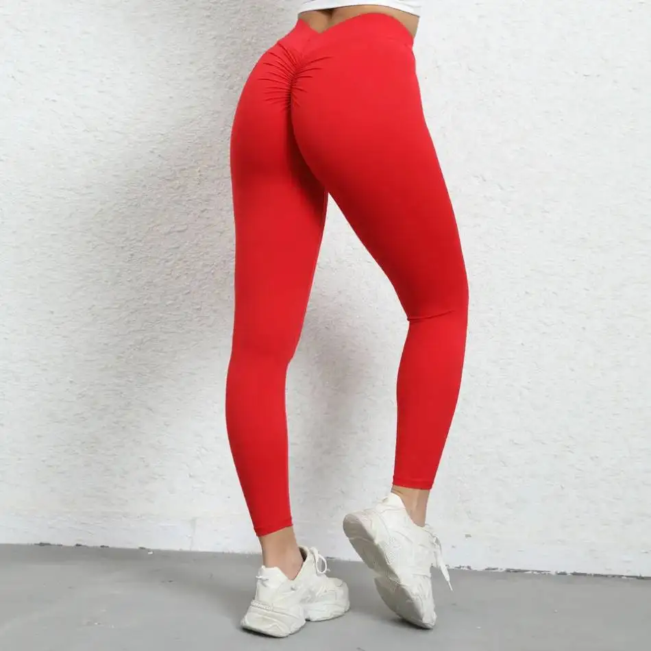Custom Workout Yoga Pants Vshaped Scrunch Butt Lift High Waist Sport