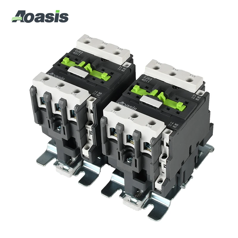 CJX2-50N 24V 48V 110V 220V 380V AC Coil 1NO+1NC 3 Phase Magnetic Mechanical Latching Reversing Contactor