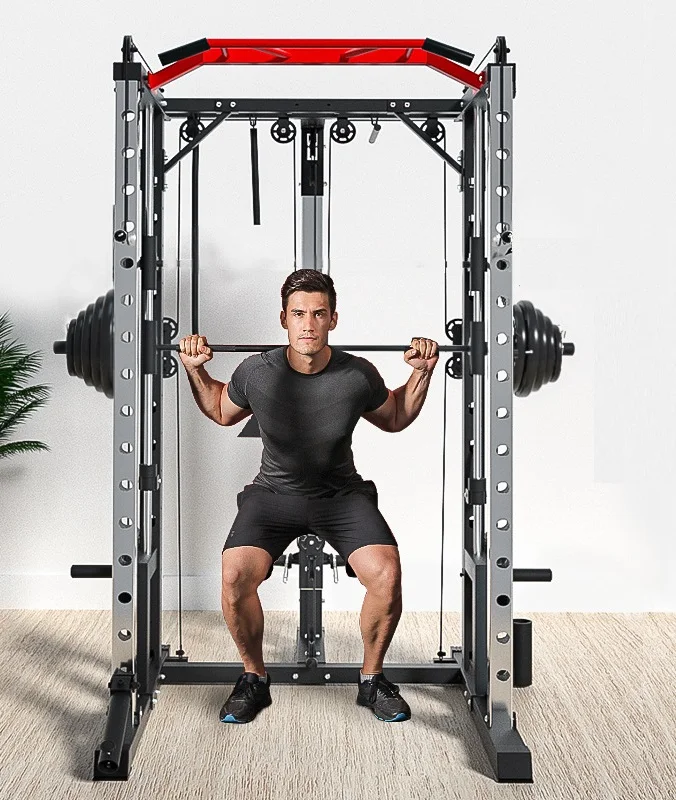 Body Building Fitness Equipment Multifunctional  Trainer Squat Rack Smith Machine For Commercial Home Use details