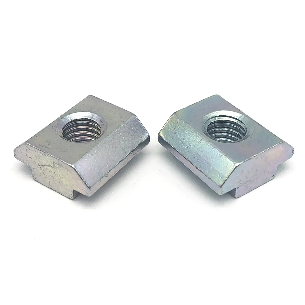China Galvanized Economy T-nut M3 M4 M5 M6 M7 M8 M10 T Slot Nut T-Track Sliding Nut For 3D Printer Accessories manufacturers