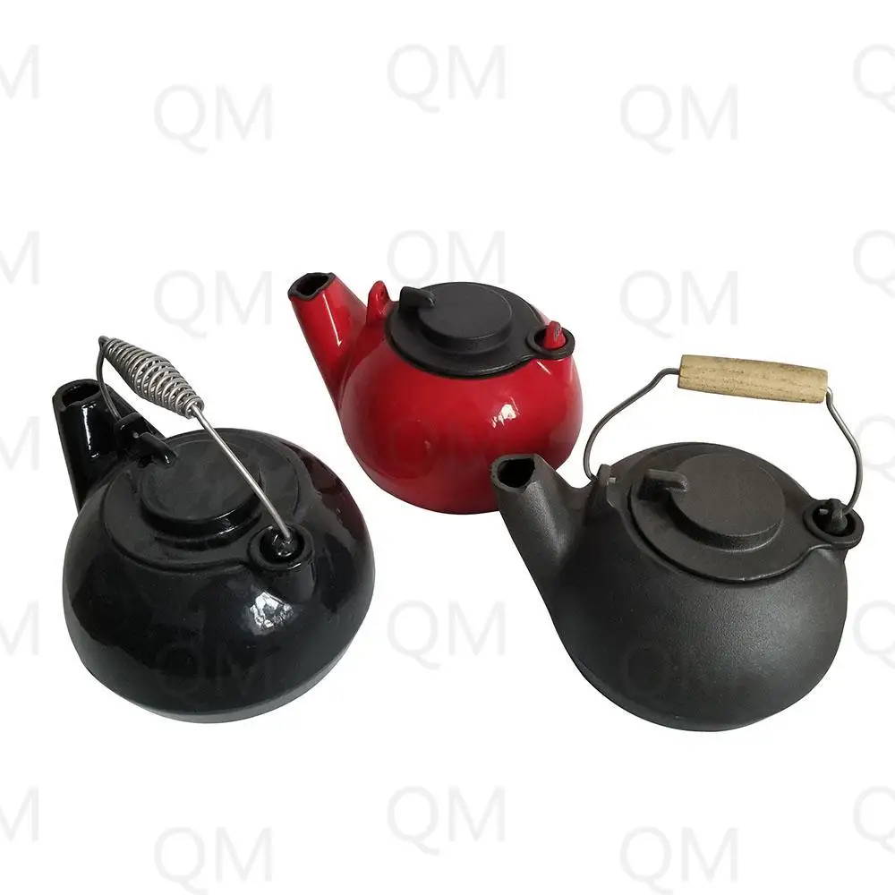 Heavy Duty Antirust Enamel Kettle Steamer Wood Stove Fireplace Teapot