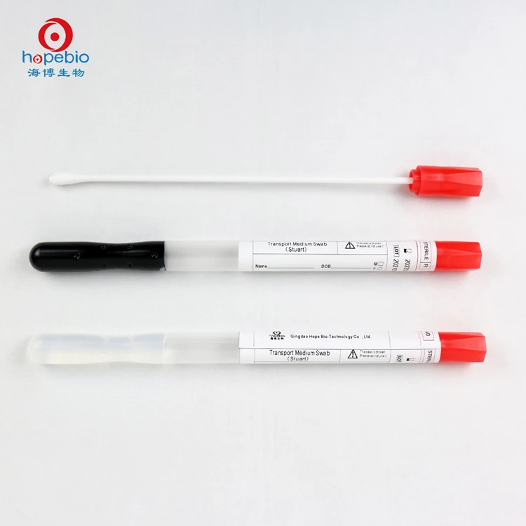 Cary Blair Transport Medium Bacterial Culture Transport Swab With Media