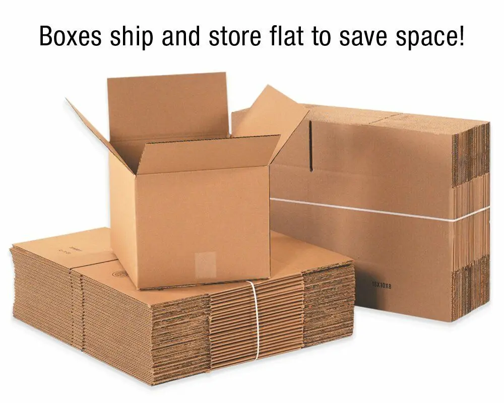 Corrugated Moving Boxes Wholesale Stackable Reusable Custom logo Brown Shipping Box 3 5 Layers Package Carton Boxes