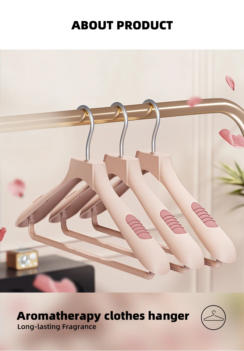 product wanuo aromatherapy hanger scented plastic hanger scented non slip hanger fragrant clothes hanger-2