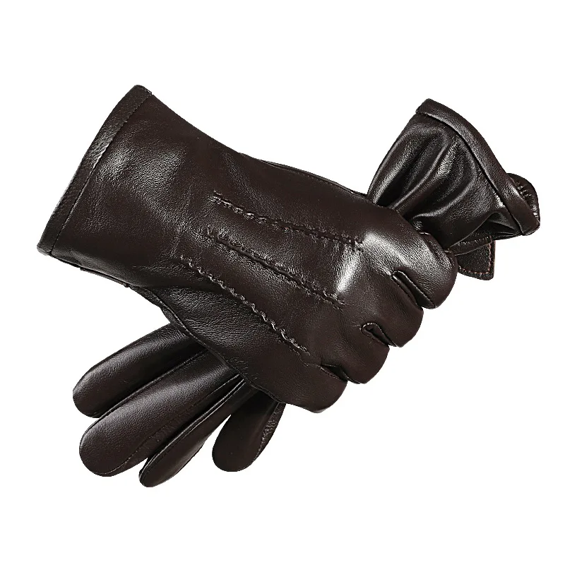 Leather Outdoor Gloves - Waterproof & Non-Slip Motorcycle Gloves
