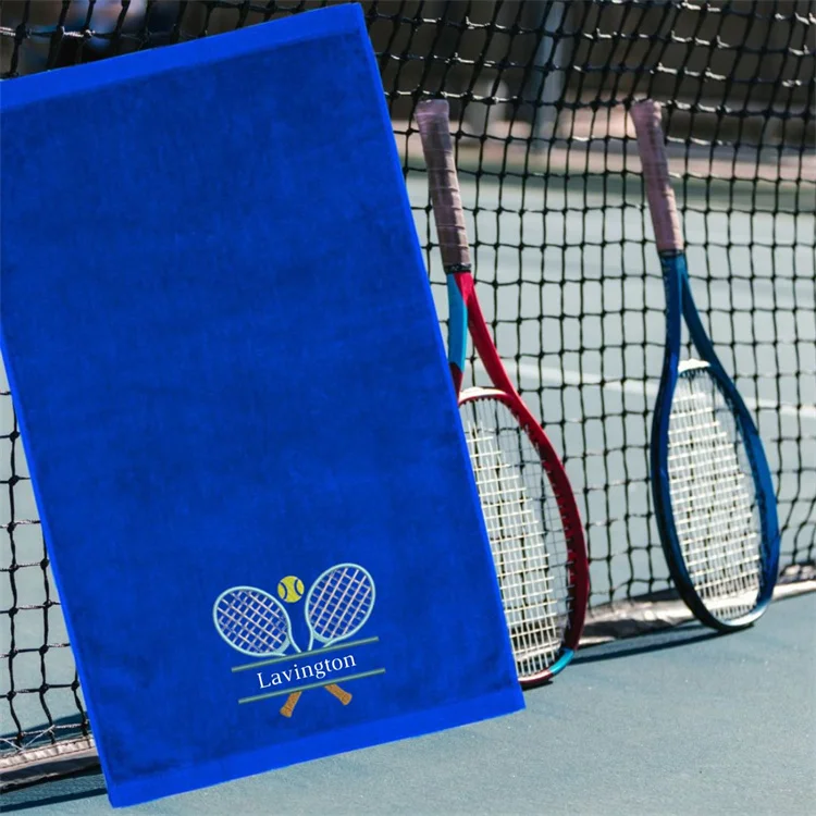 Asciugamano Da Tennis Personalizzato Always Looking Good, Ricamato, Cotone, 32x12.5 Pollici, UK - Foto 2