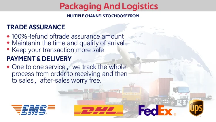 Packaging & shipping specifications
