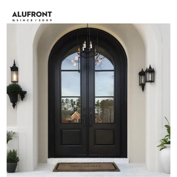 Alufront AS2047/AS2088 Certified Customize Security Entrance Door for Villa Interior Use Anti-theft Soundproof Standard Size