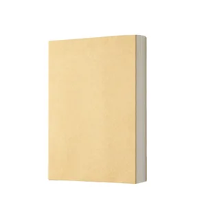 Thread Sewn A5 Size White Kraft Notebook Thickened Simple Draft Hand-Drawn Journal Diary Students School Use Leather Cover Gifts