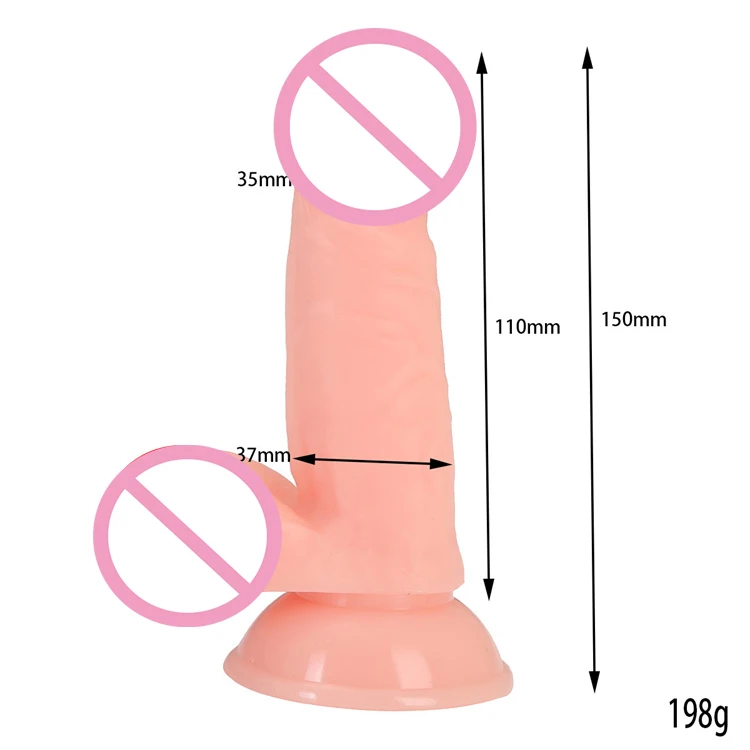 High Quality 6 Inch PVC Penis Dildo for Women Sex Toys for Adults Soft  Realistic Thrusting Dildo Penis Sex Toys for Women