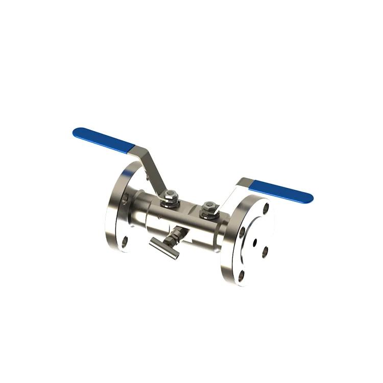 Chinese Supplier 304 316l Stainless Steel Industrial Dbb Integral Flange Ball Valve