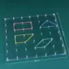 Grand panneau perforé transparent de 20 cm