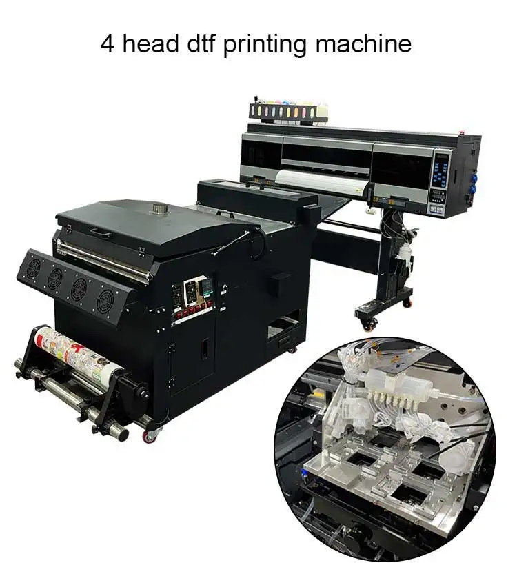 Imprimante 24inch DTF Printer T Shirt Film Printing Machine Dtf Printer A1 60CM Dtf Printers with Dryer Machine supplier