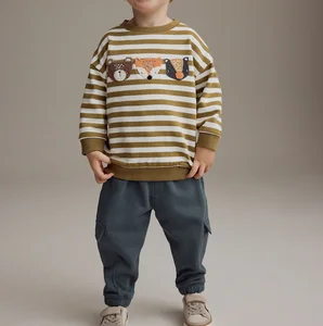 Wholesale Kids Clothing Sets 2026 Autumn New Youth Boy Clothing Sets Boys Pullover and Pants  Cotton Kids Clothing Sets