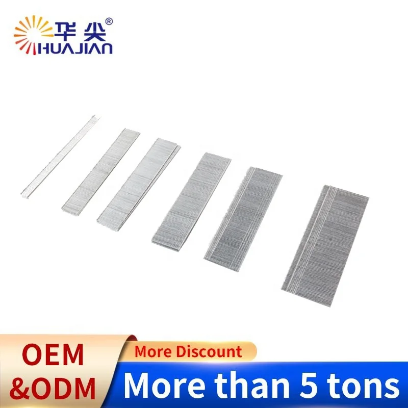 18 Gauge F Series U-Type Brad Nail for Pneumatic Gun Galvanized F10 Staple Steel Material Carton Packing