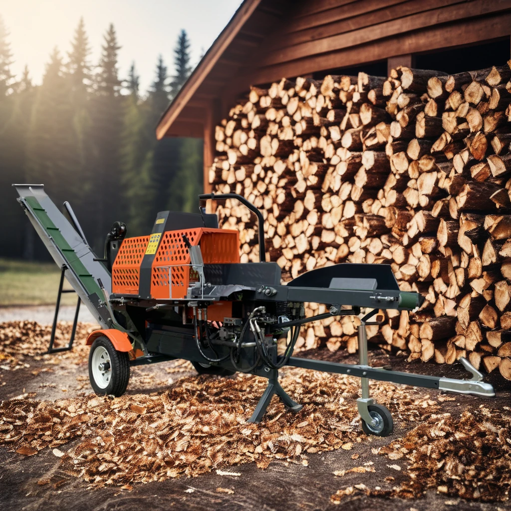 RIMA Farm Manual Saw Cutting Log Splitter Small Firewood Processor for Sale