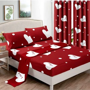 6pcs Sheet Set in One Bag Microfiber Sheet Set 2sheets With 4pillowcases king Size for Wholesale king Size