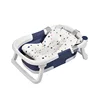 Tapis de bain bleus