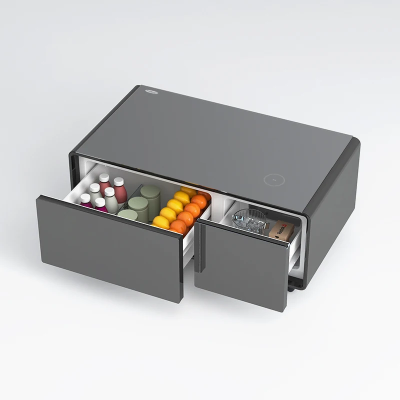 2 drawers smart fridge living room home appliance  with WIreless Charger with Two USB Ports  3102436
