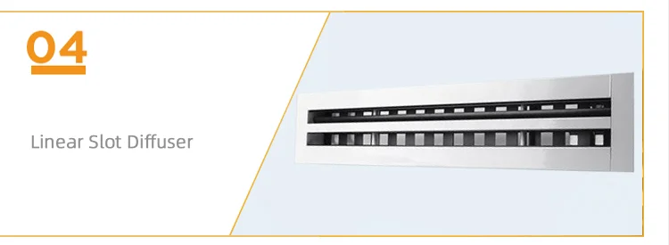 Ventilation linear slot diffuser aluminum 2 slot air grille