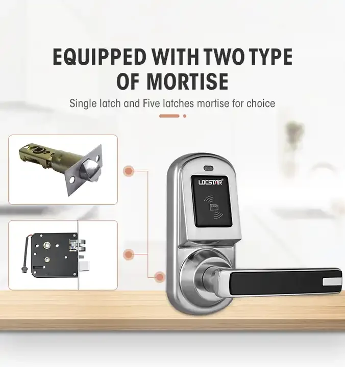 Locstar High Security Small Keyless Door Lock Electronic Hotel Room Door Lock