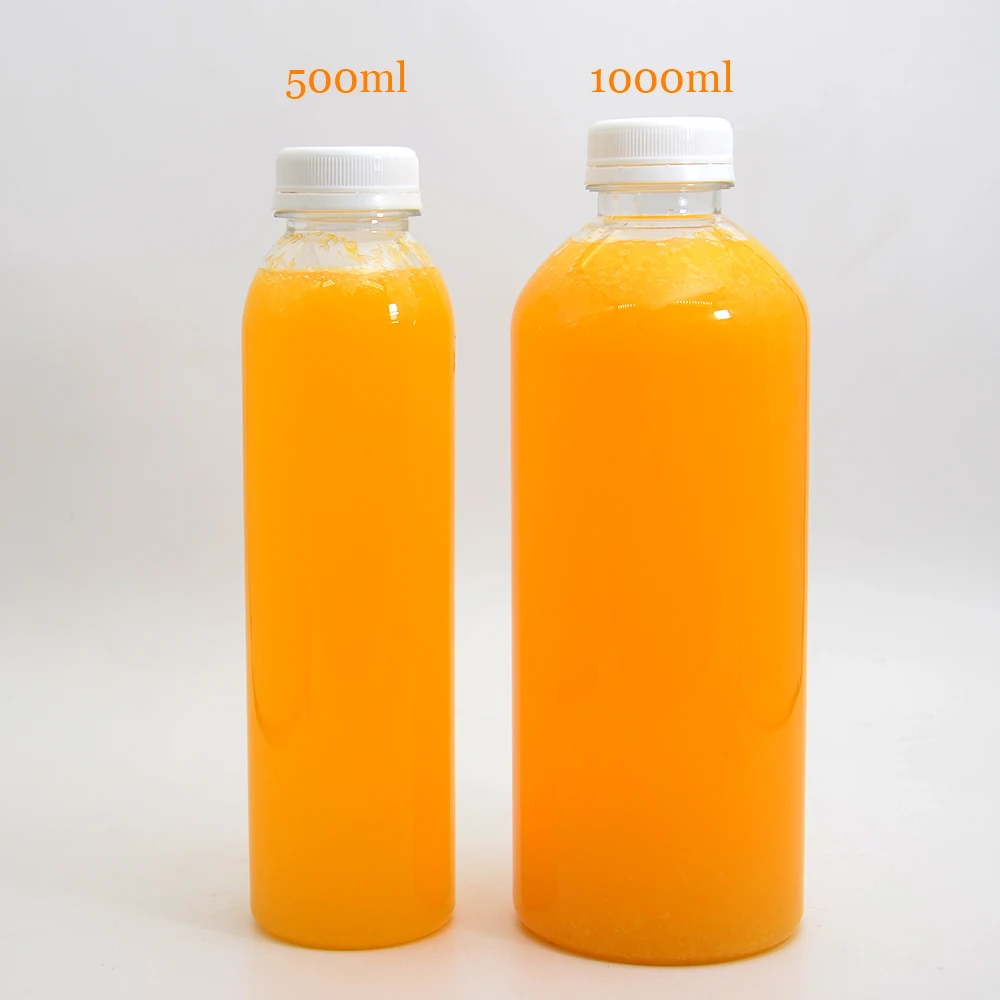 8oz (240ml) Juice Bottles with Caps for Juicing Reusable Clear