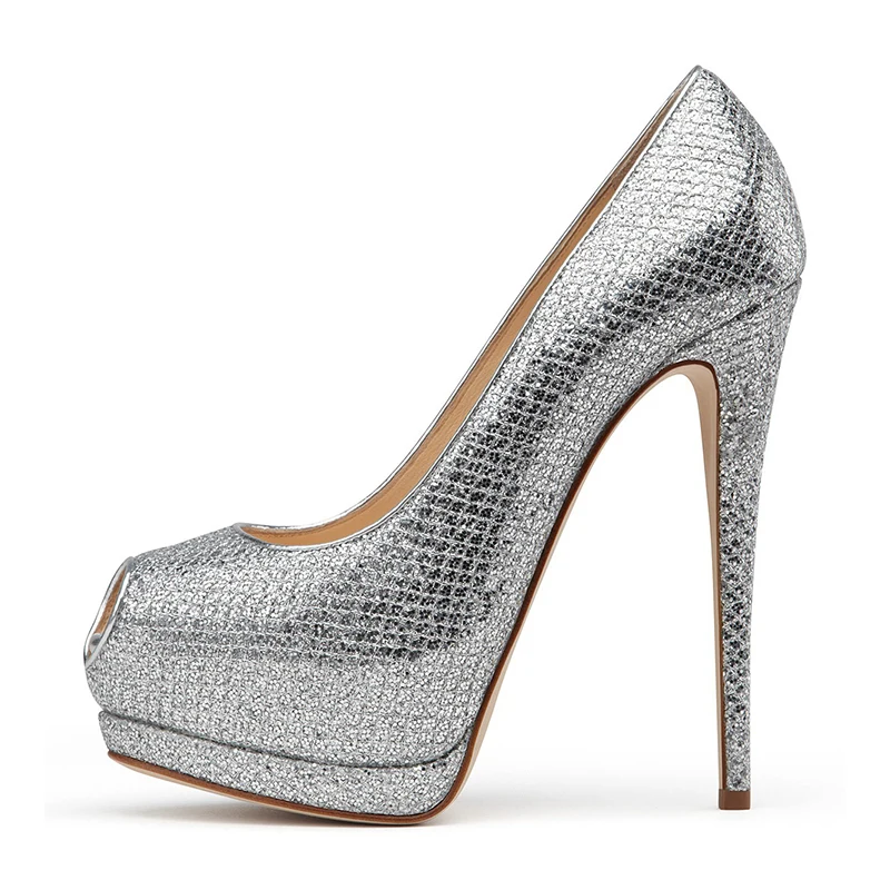 Zapatos de tacón alto sexys para mujer, con plataforma sin puntera, de  fiesta con hebilla de brillantes – MarketModa