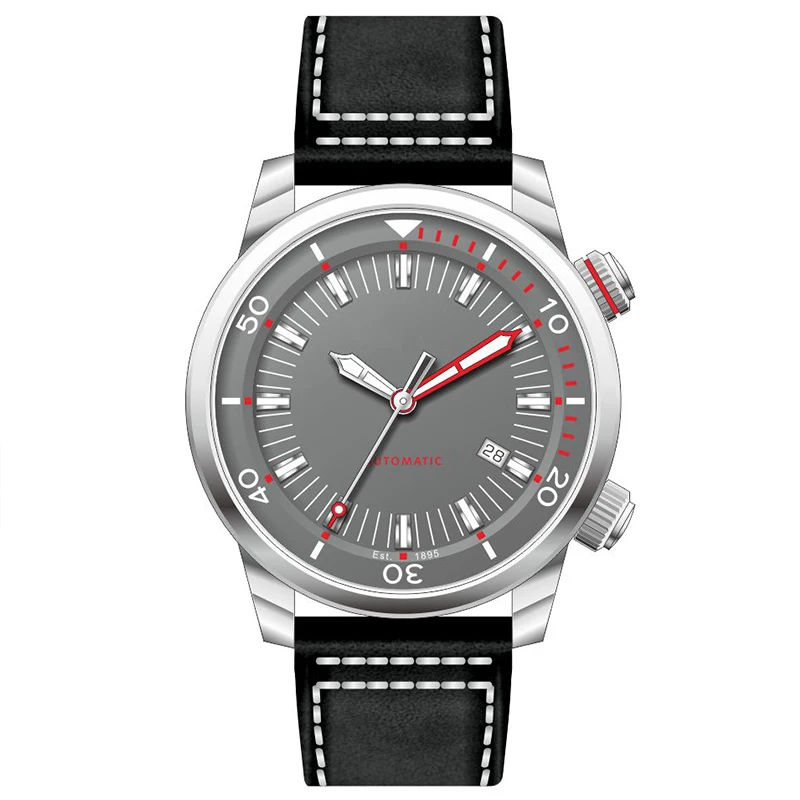 Stylish Classic Automatic Watch Turning Tension Ring Japan or Swiss Movement and 316L SS case U3028
