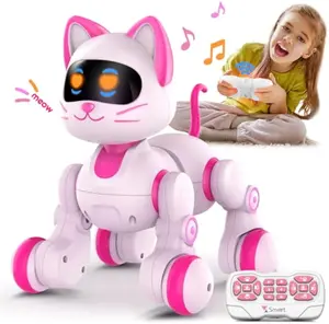 EPT Kids Educational Rechargeable Electric Dancing Interactive Programable Intelligent Remote Control Robot Cat